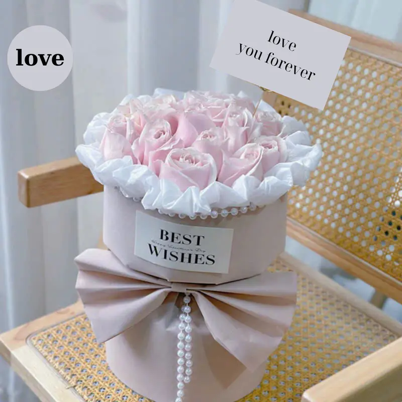 Bó hoa sáp tai thỏ  siêu dễ thương. quà tặng người yêu . quà tặng sinh nhật ngày lễ...valentine, 8/3 8
