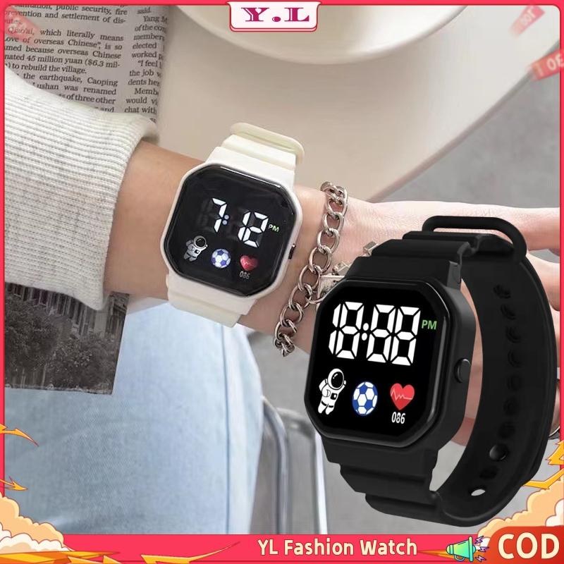 Đồng Hồ Thể Thao Phong Cách Macaroon Hàn Quốc Không Thấm Nước Unisex Thích Hợp Cho Nam Và Nữ Thời Trang YL063 Thích Hợp Cho Học Sinh