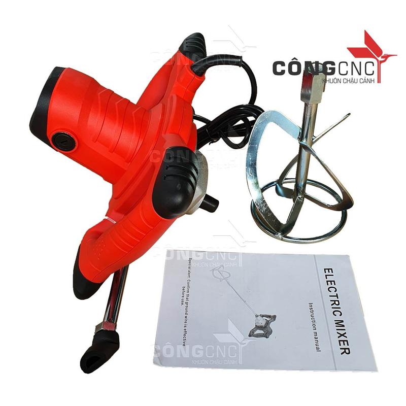Máy Trộn Bê Tông Cầm Tay Điện 2100W công Cụ Hữu Ích Trong Đổ Chậu Cảnh 2