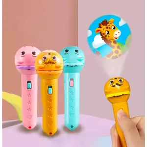 BISA COD 5737 Mainan Anak Senter Proyektor Dengan 3 Piringan Gambar Karakter Plastik Toys