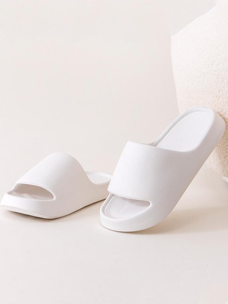 Product Introduction of Summer 2024 Men's Casual Plain Eva Slides with Non-slip Soles for Indoor Outdoor, Slip Resistant Soft Bottom Deodorant Bathing Slippers 2