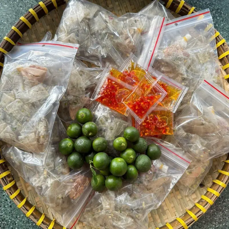 Combo 5 bịch bánh tráng dẻo ớt xiêm xanh sate muối nhuyễn thơm ngon đậm vị - Bánh Tráng Nghiền Nhà Bắp 3