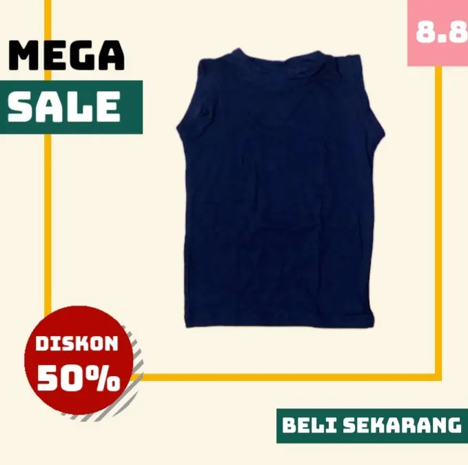 Legbong Anak / Manset Buntung, Tanktop Kutung Anak Laki-laki dan Perempuan Usia 1-10 Tahun Rayon Kaos Super Premium...