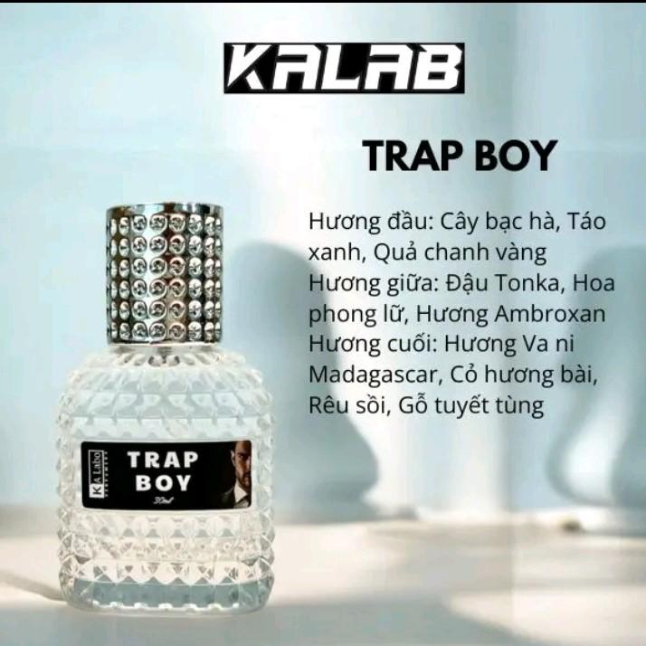   Kalab Nước Hoa Nam Trap Boy Sexy Men Gior - Nam tính gợi cảm và Cuốn hút - Cosmetic Perfum 30ml 