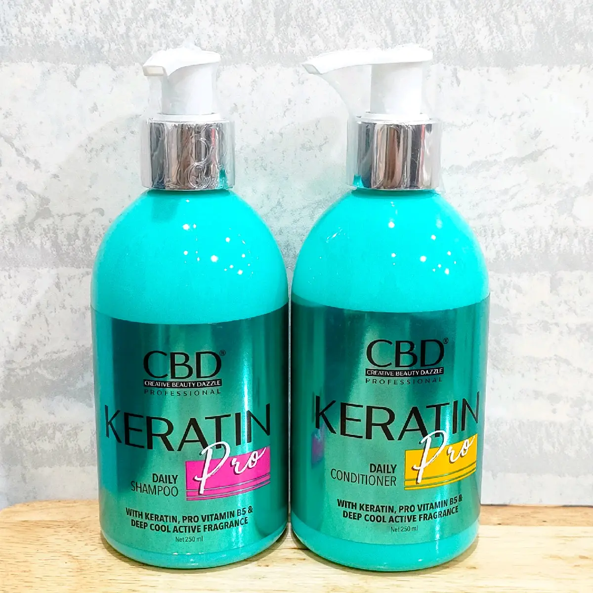 CBD Pro Keratin  250ml with keratin/ Provitamin B5 & deep cool activ fragrance