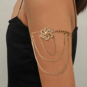 เครื่องประดับยุโรปและอเมริกา, โซ่แขนพู่ดอกไม้, สำหรับผู้หญิง, โซ่โลหะผสมสร้างสรรค์, แหวนแขน, โซ่ร่างกาย, แฟชั่น