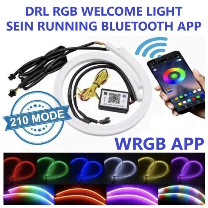 Alis RGB Matrix Vinyx Premium Anti Bintik Connect APP RGB Matrix Mobil Motor 30 60 cm 3