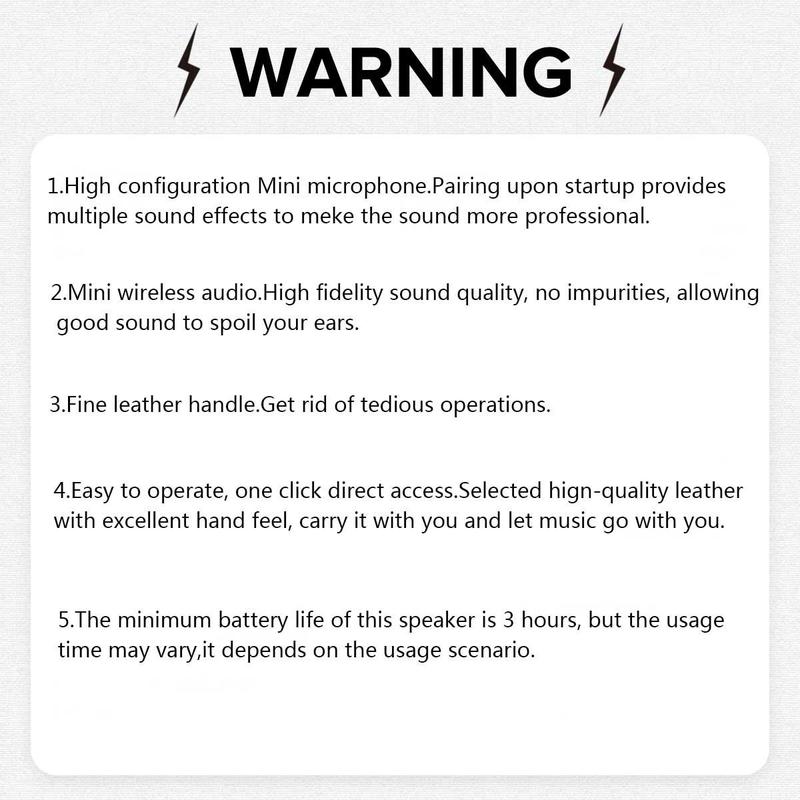 Product Introduction of Portable Wireless Microphone Speaker, Rechargeable Wireless Microphone Speaker with LED Light, Birthday Party & Holiday Gift, Audio 2
