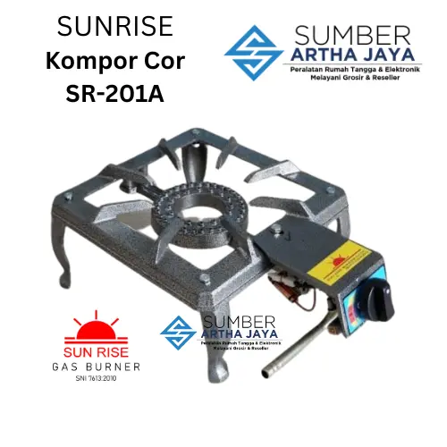 SUNRISE Kompor Cor / Kompor Api Seribu 1 Tungku SR-201A Tekanan Rendah Besi 2
