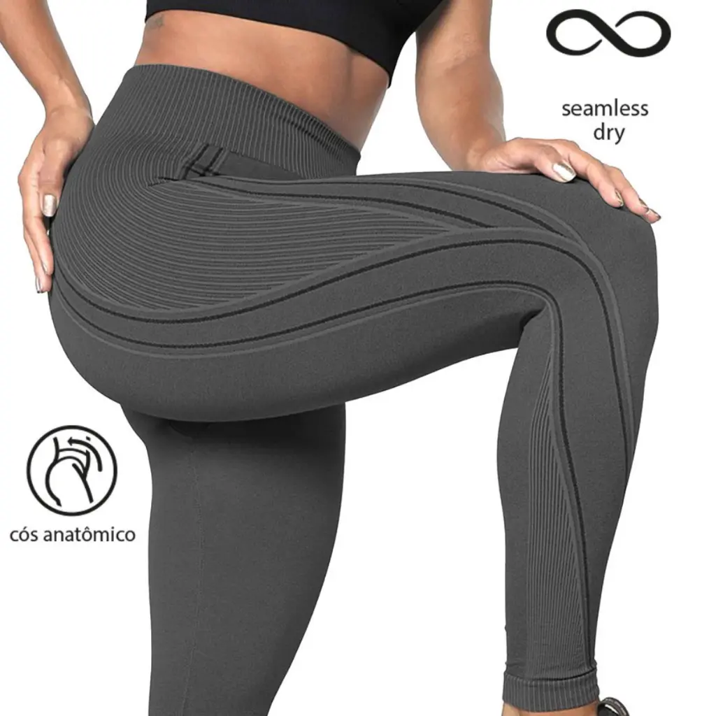 Calça Leg Legging Lupo Max Original Sport Sem Costura Levanta Bumbum Academia Treino Alto Rendimento