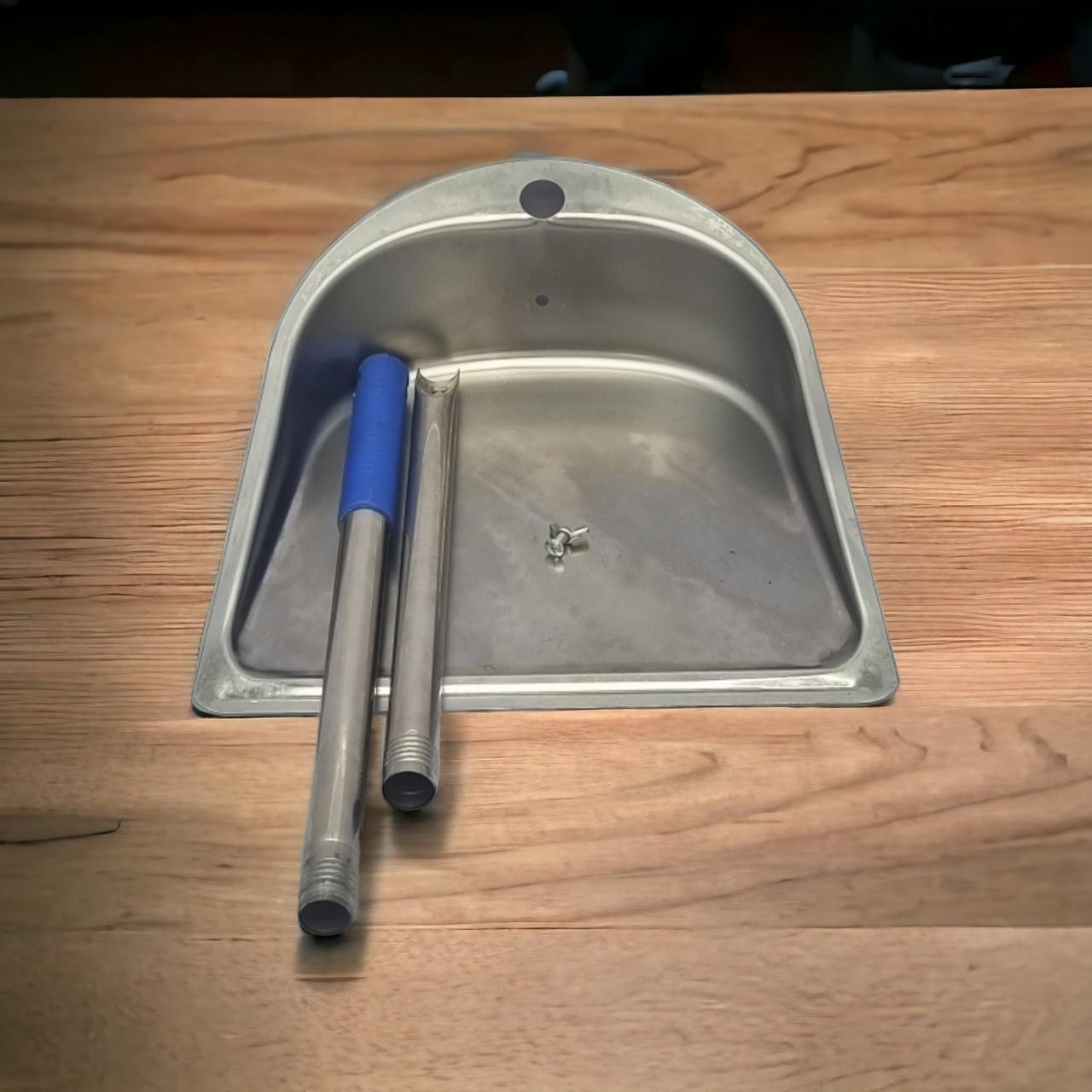 COMBO 2 KY HỐT RÁC INOX KLINS CAO CẤP 430 (ỐNG 60CM)