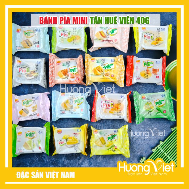 Bánh pía kim sa Tân Huê Viên Sóc Trăng 15 vị mới, bánh pía Sóc Trăng mini 40g đồ ăn vặt Sài Gòn, bánh sữa trứng [BÁN LẺ]