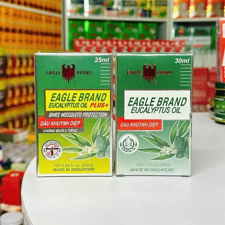 Dầu khuynh diệp con Ó Eagle Brand Eucalyptus oil Singapore 25ml, 30ml 5