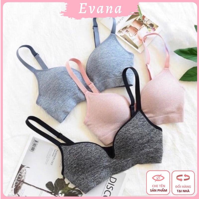 [A23] Áo lót không gọng mút vừa dáng ôm chống hở quả áo, Áo lót muối tiêu cao cấp giặt máy Nữ Nhung Voi