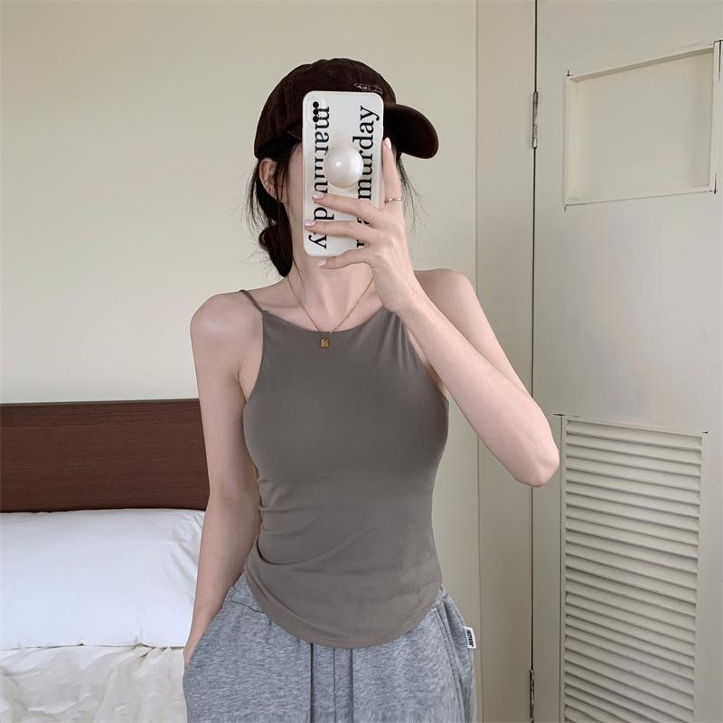 Product Introduction of Áo Vest Không Dây Hở Lưng, Màu Trơn Có Đệm Ngực, Áo Ống Ôm Sát Áo Sơ Mi Cơ Sở Ngắn, Cô Gái Nóng Bỏng Dễ Thương Và Gợi Cảm 6