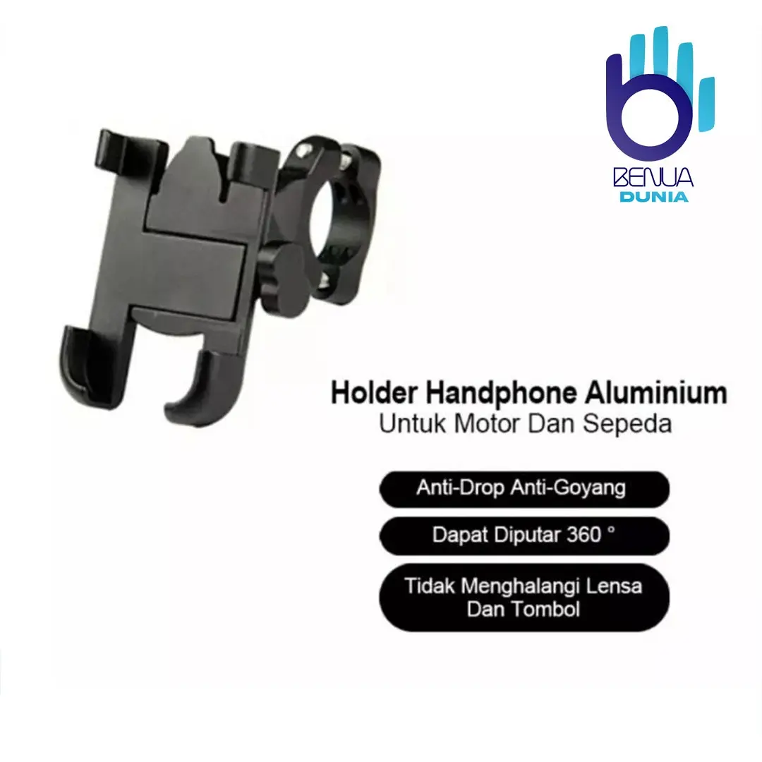 HOLDER DI STANG MOTOR BESI /  DUDUKAN HP GPS / HOLDER MOTOR DI STANG BD1116