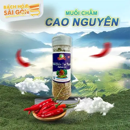 Muối Chấm Cao Nguyên Doxaco 120gr Dạng Hủ Hương Vị Hoàn Hảo Cho Món Nướng, Luộc, Hấp Pepper Salt Gia Vị Cay