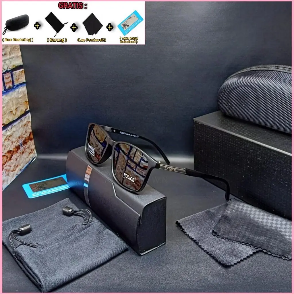 BEST STYLE SUNGLASSES SPORT KACAMATA RUNNING JOGGING SEPEDA OLAHRAGA GAYA OUTDOOR INDOOR KACAMATA MOTOR KACAMATA GAYA POLICE 1216 Pria Wanita