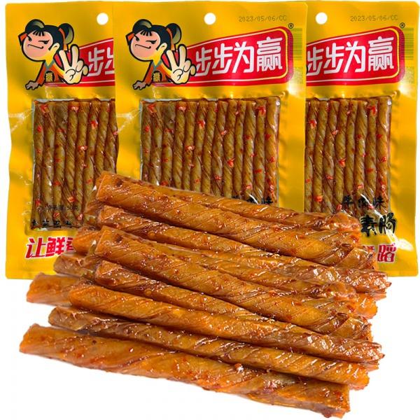 Product Introduction of Seitan Spicy Bars Soy-Meat Dried Bean Curd Nostalgic Snacks Spicy Snacks 2