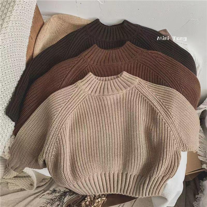 Product Introduction of Bộ Áo Len Dày Cho Trẻ Em, Phong Cách Hàn Quốc, Dành Cho Nam Và Nữ, Hàng Mới Về 2023, Cổ Lọ Nửa, Phong Cách Phương Tây, Áo Len Mặc Trong, Thích Hợp Mặc Ngoài Trời 10