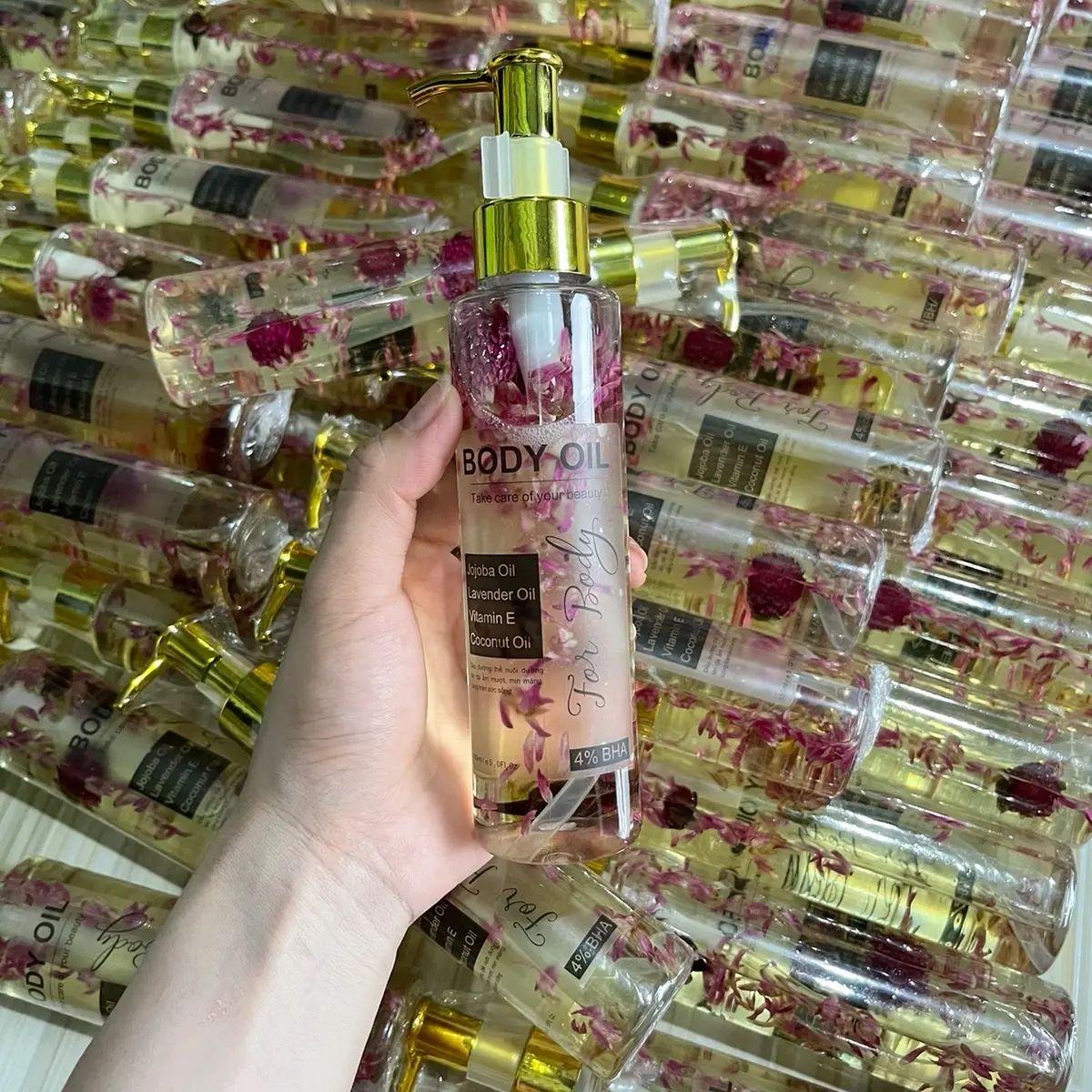 Chai 150ml Dầu Body Oil 4% BHa Dưỡng Da Body Dưỡng Body