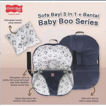Dialogue Baby Sofa Bayi 3in1 DGK9222 - DGK9223 - DGK9224 Bantal Blue 4