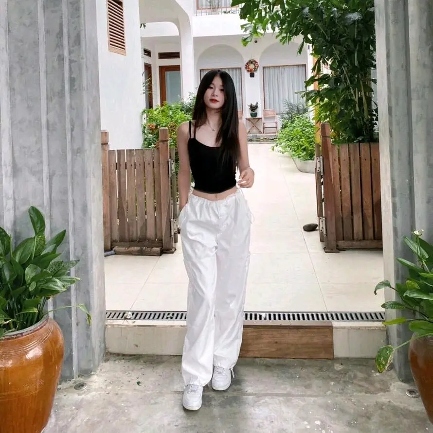 [Cạp Rút mã 209] Quần Ống Rộng Túi Hộp Cạp Rút Kaki Pants