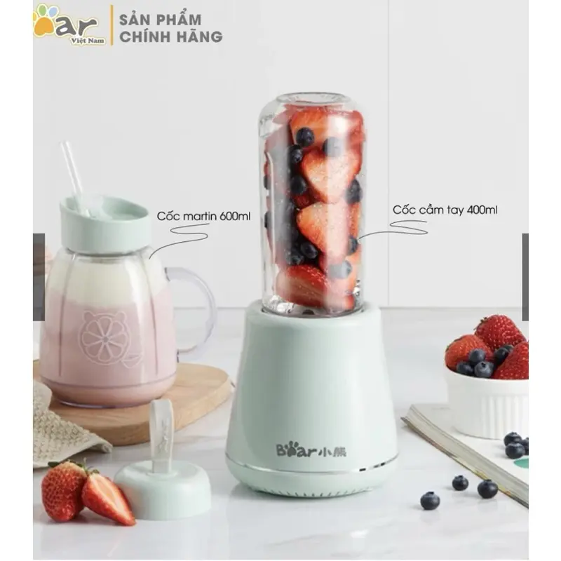 Máy xay sinh tố cầm tay Bear PORTABLE BLENDER nhỏ gọn, tiện lợi