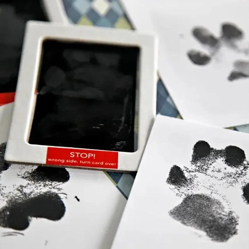 Product Introduction of Pet Dog & Cat paw print ink set pad baby handprints safe non-toxic wash free easy clean DIY handprints footprints pet souvenirs 15