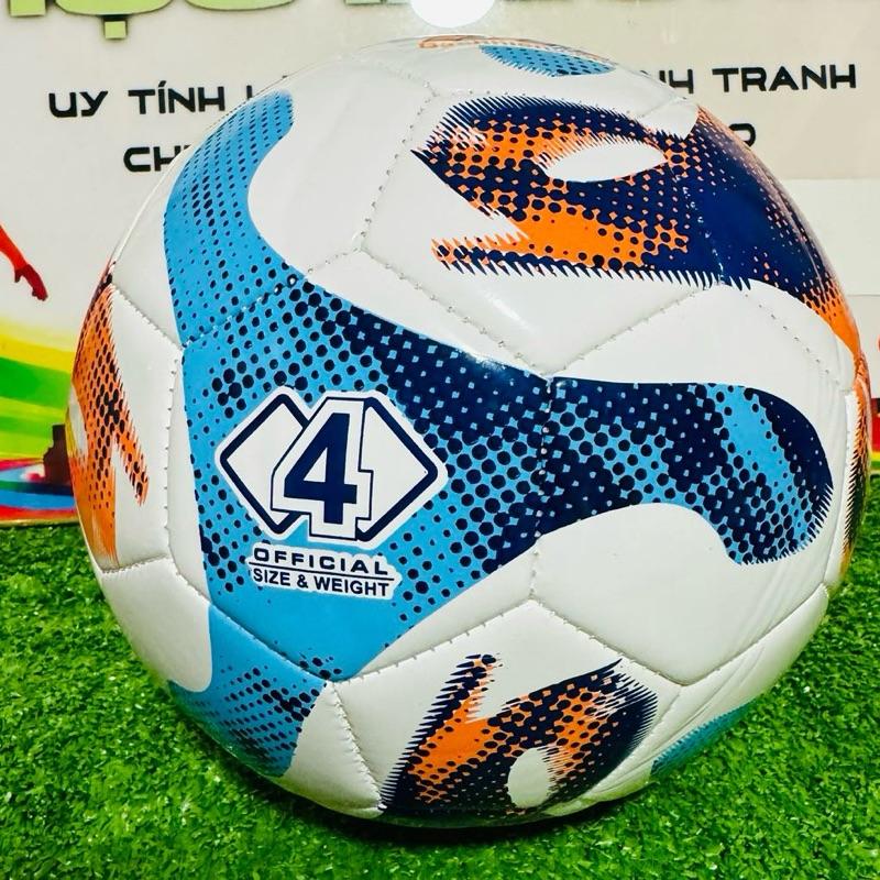 Bóng Đá Da Số 4 Ngoại Hạng Da Sần PUV Chính Hãng 100% Tặng kim bơm Túi lưới