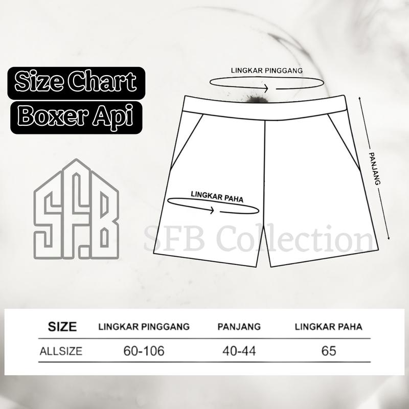 Product Introduction of Celana Pendek Motif Api Dewasa dan Anak | Celana Pendek Viral Shorts Surfing Pria Katun Distro Santai Wanita Boxer 0