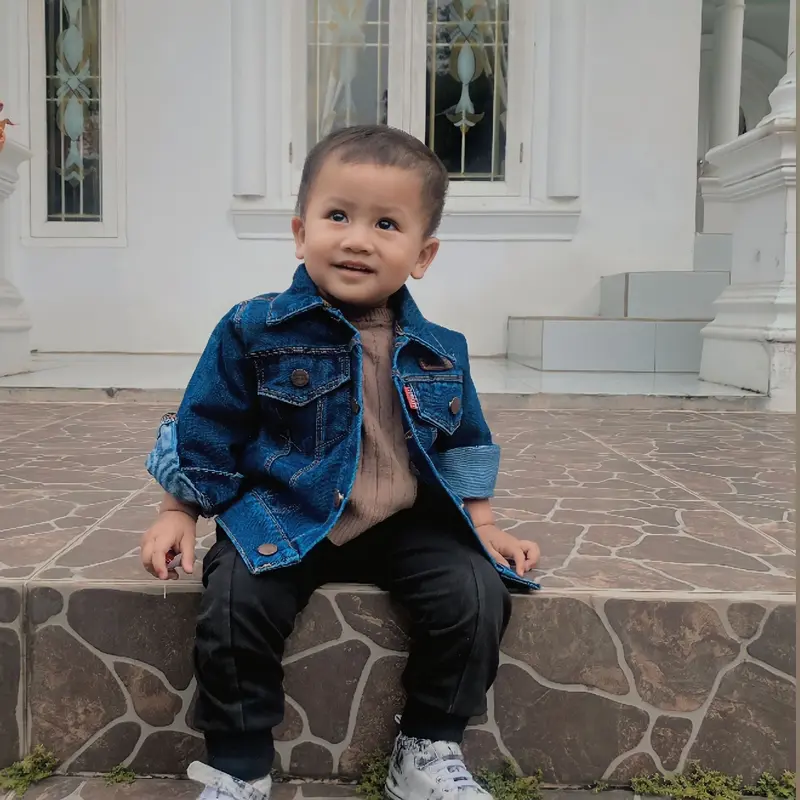 jaket jeans anak biowash Fashion anak cowo cewe Pakaian 0