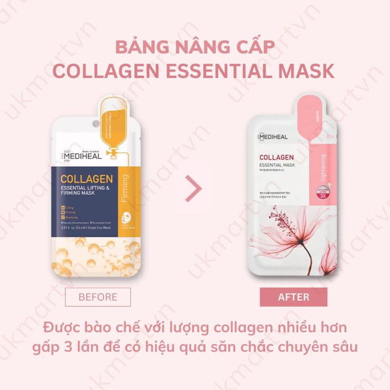 Mặt Nạ Giấy Mediheal Dưỡng Trắng Da Giảm Mụn Phục Hồi Da 24ml/Miếng Mask Skincare Dưỡng Ẩm Da 4