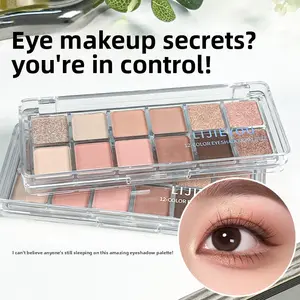 12 Shades Pro Touch Eyeshadow Palette  Waterproof Lasting