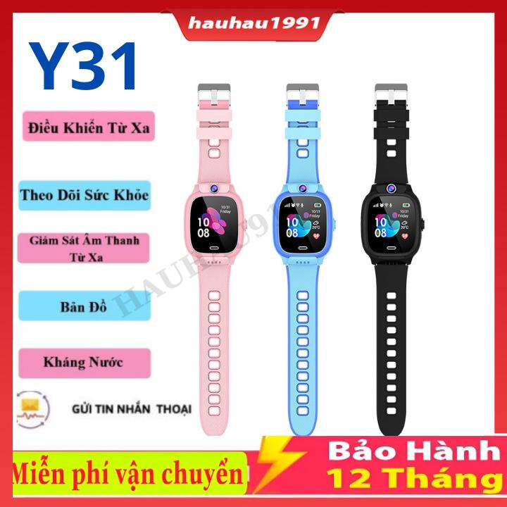 Đồng Hồ Thông Minh trẻ em Y31/Y92 Lắp Sim Nghe Gọi - Định Vị Cảnh Báo Nguy Hiểm Cho Bé Chống Nước IPX7