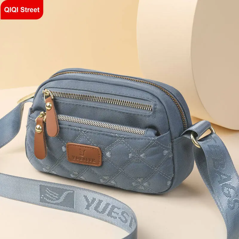 Túi Nhỏ Cho Nữ, Nhẹ, Túi Đeo Vai Đeo Chéo, Nhiều Ngăn, Làm Bằng Nylon Oxford, Thời Trang Và Thường Ngày, Thêu, Ví Tiền Xu Đơn Giản, Thích Hợp Cho Phụ Nữ