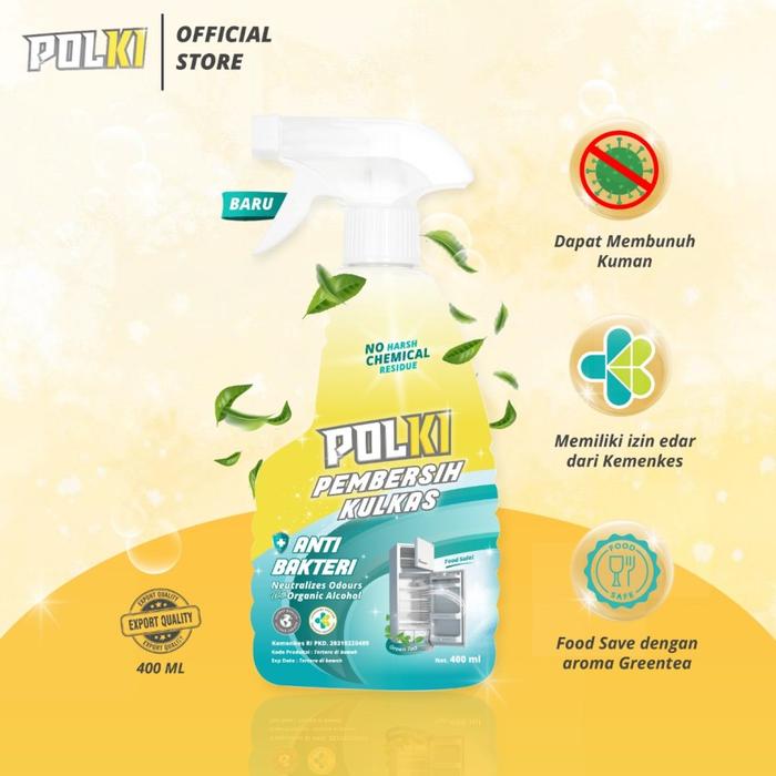 Gambar Polki Cairan Pembersih Kulkas 400ml Refrigerator Cleaner Spray Ori dari Lucsa Indonesia Kota Administrasi Jakarta Barat 5 Tokopedia