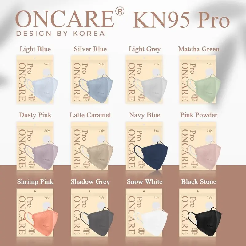 Masker KN95 Mouson/oncare/EZIO PRO 5PLY premium 1Pax Isi 10Pcs 0