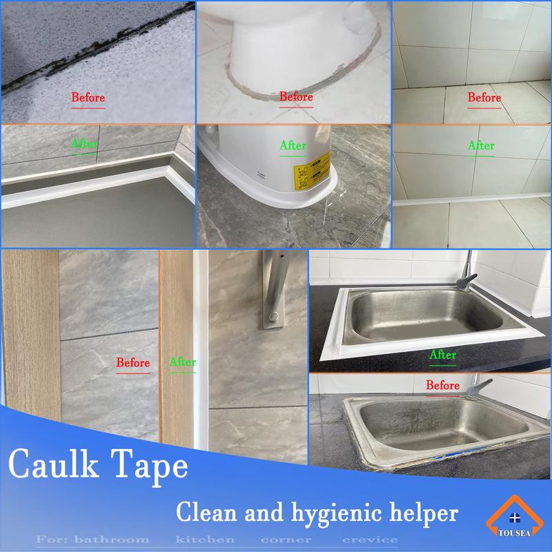 Self Adhesive Sealing Tape, 1 Roll Waterproof Anti-mildew Self Adhesive Sealing Tape, Bathing Room Sealing Tape, Home Supplies 7