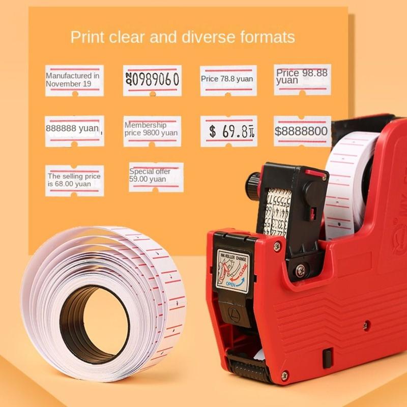 Product Introduction of Reusable MX-5500 Handheld Price Tag EOS Handheld Coding Machine 8 Digits Plastic Price Label Tool Grocery 11