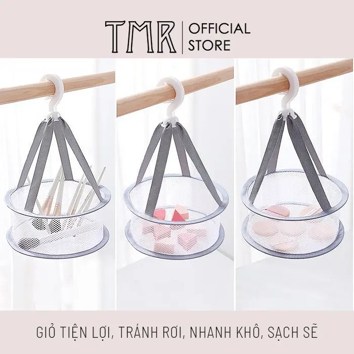 Lưới Phơi Khô Cọ Trang Điểm TMR Đa Năng, Hình giỏ tiện lợi, Tránh rơi, Nhanh khô, Sạch sẽ và vệ sinh Kệ 3