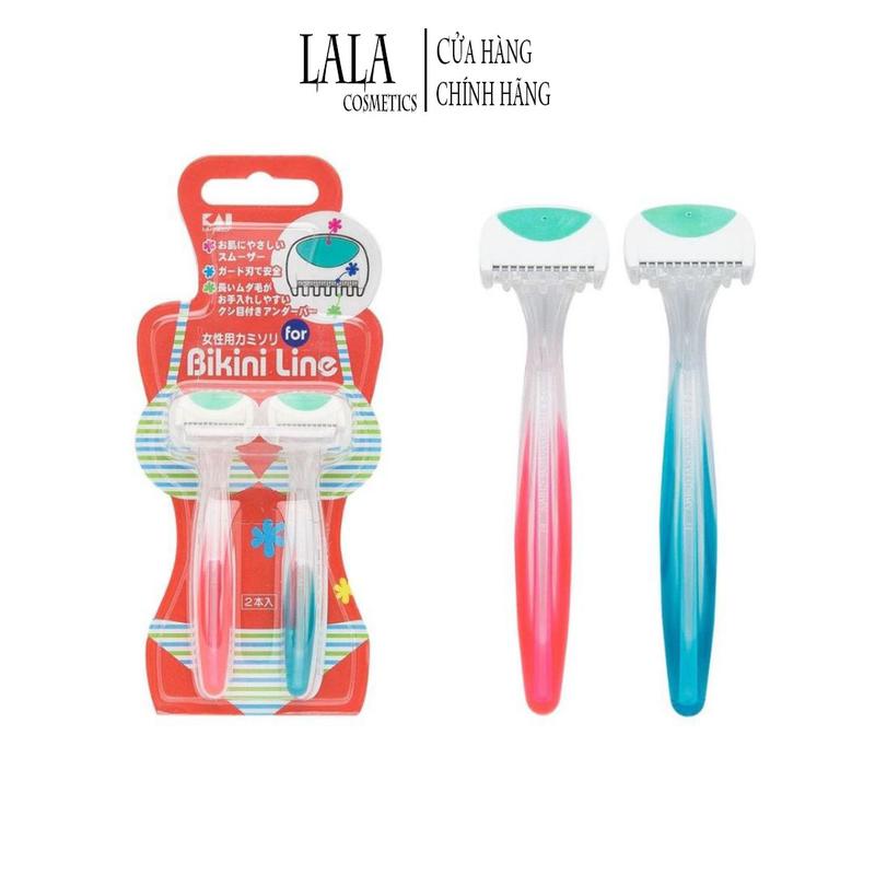 Set 2 Dao Cạo Vùng Kín Bikini Nữ, Nam KAI - Nhật Bản