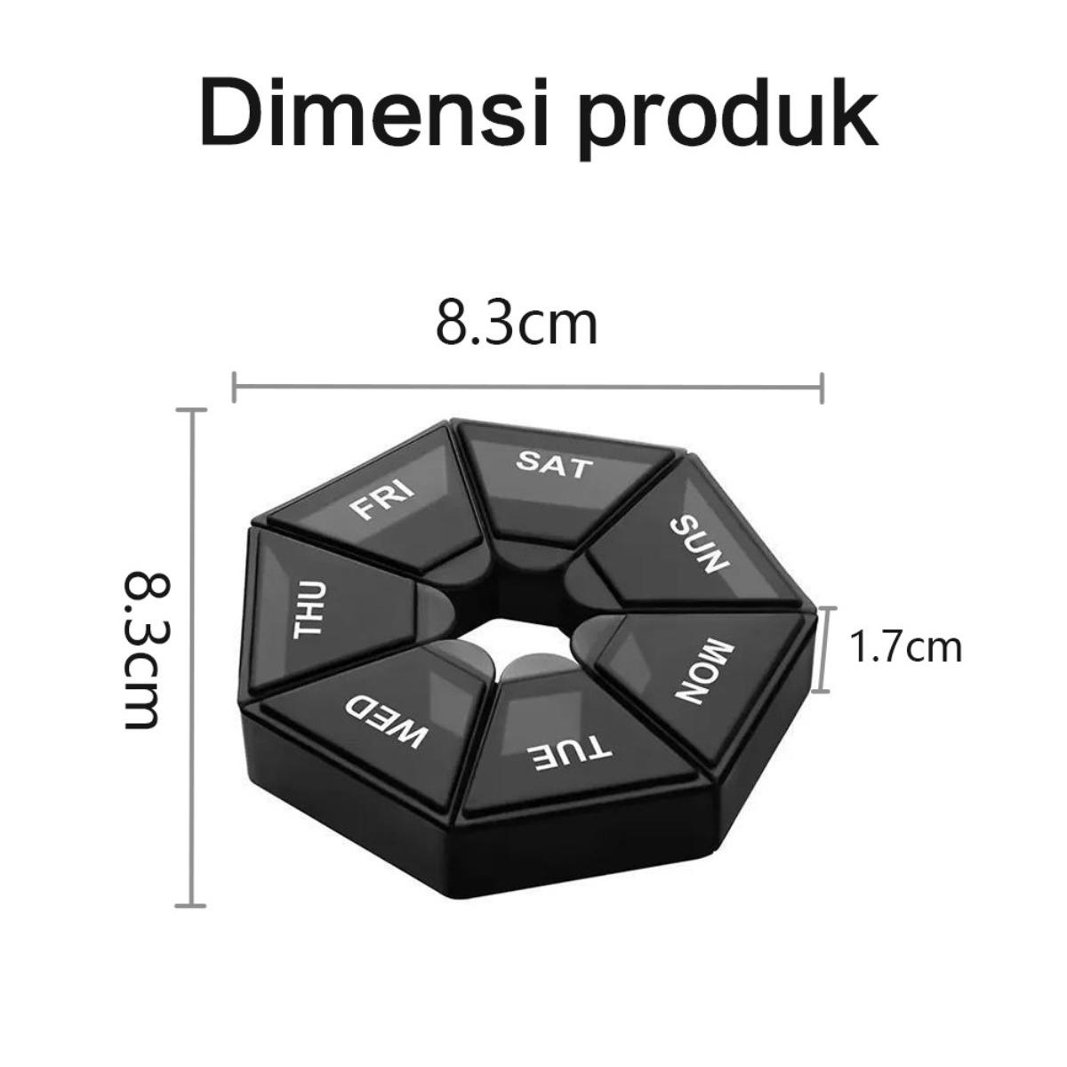 7 Sekat Kotak Pil Portable - Tempat Obat Travel, Organizer Vitamin & Suplemen, Kotak Obat Mini dengan 7 Kompartemen, Ideal untuk Perjalanan & Sehari-hari 7 Sekat Kotak Pil Portable - Tempat Obat Travel, Organizer Vitamin & Suplemen, Kotak Obat Mini dengan 7 Kompartemen, Ideal untuk Perjalanan & Sehari-hari