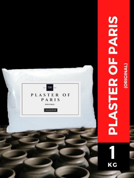 PLASTER OF PARIS 1 kg. (Superfine, Super White, Pottery. Powder ...