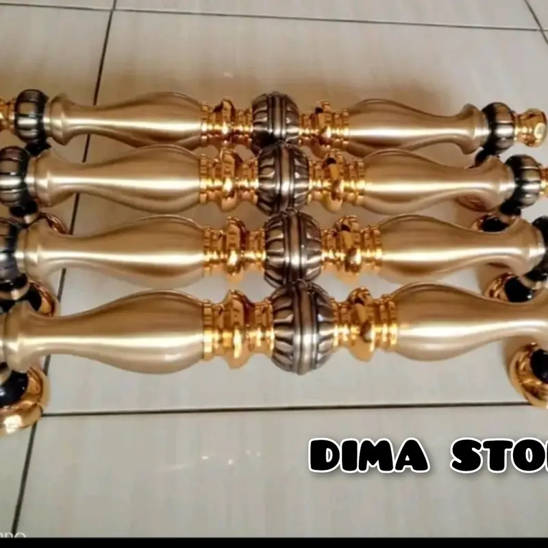 ( 4 pcs ) Termurah Handle Kuningan Cemara Bima Tarikan Pintu Kupu Tarung Antik Anti Karat 2