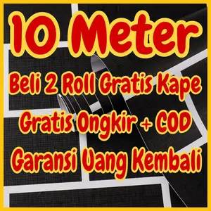 Wallpaper Dinding 10 m 10 meter 45 cm x 10 m MOTIF BATU BATA MARMER