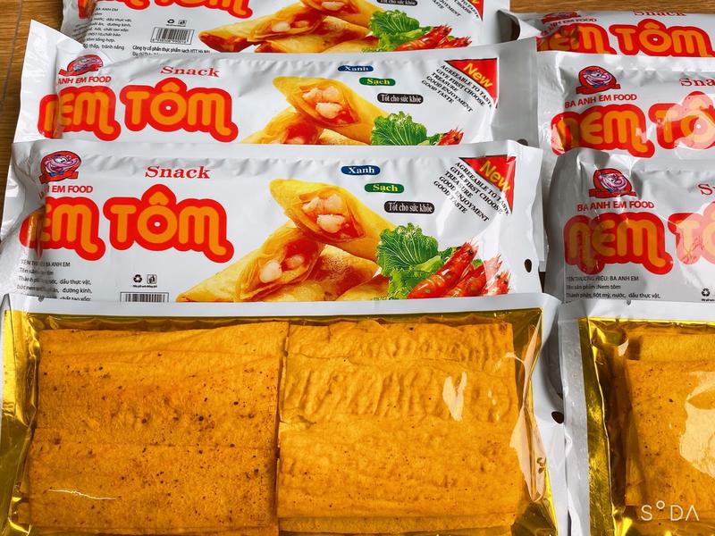  Snack bim bim nem tôm món ăn vặt 1 gói lẻ 