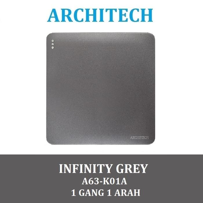 Gambar Architech Infinity A63-K01A Grey Sakelar/CETEKAN Lampu 1 Gang 1 Arah - 1GANG 1ARAH dari ARCHITECH INDONESIA Kota Administrasi Jakarta Utara Tokopedia