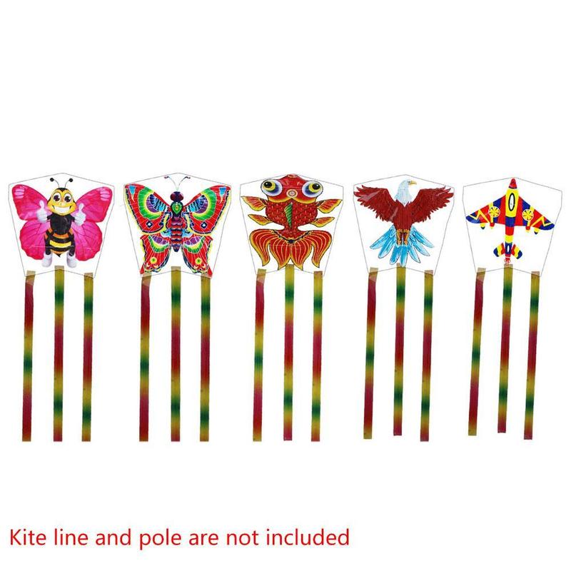 Product Introduction of Kite With Fishing Rod Dynamic Cartoon Butterfly Handheld Fishing Rod Kite With Handle Children Flying Kite Toy 12