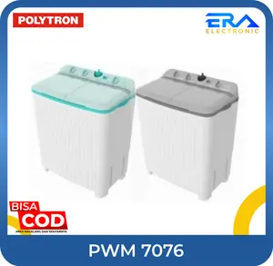 Mesin Cuci Polytron PWM 7076 G Y HIJAU ABU-ABU KAPASITAS 7 KG